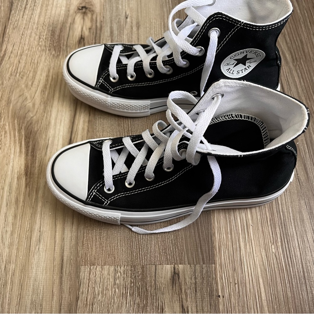 Platform Converse Canvas Like New - image 4